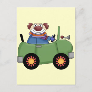 Circus Clown Car Vykort