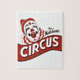 Circus clown clipart, söt illustration pussel