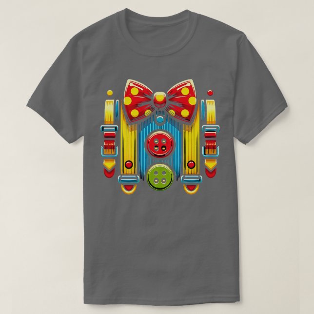 Circus Clown Design Födelsedagsfest Halloween Cost T Shirt (Design framsida)