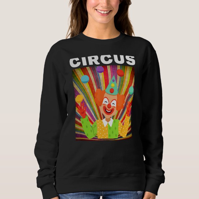 Circus Clown Graphics for Circus Party T Shirt (Framsida)