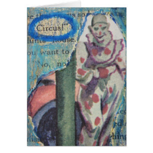 Circus Clown Hälsningskort