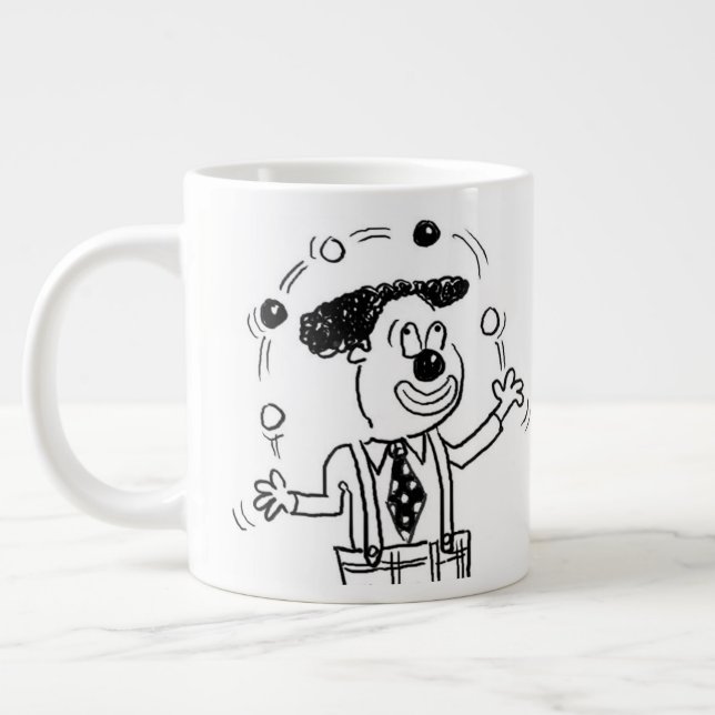 Circus Clown Juggler Jumbo Mugg (Vänster)