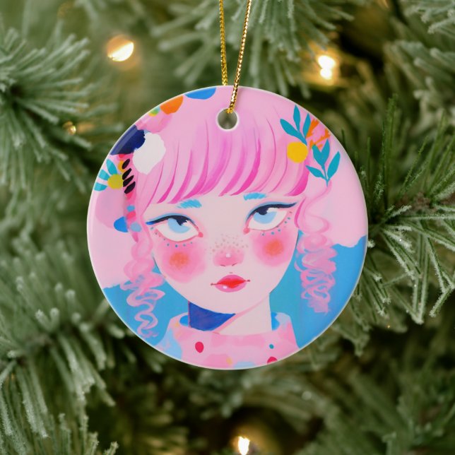 Circus Clown Julgransprydnad Keramik (Träd)