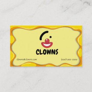 Circus Clown Logotyper Visitkort