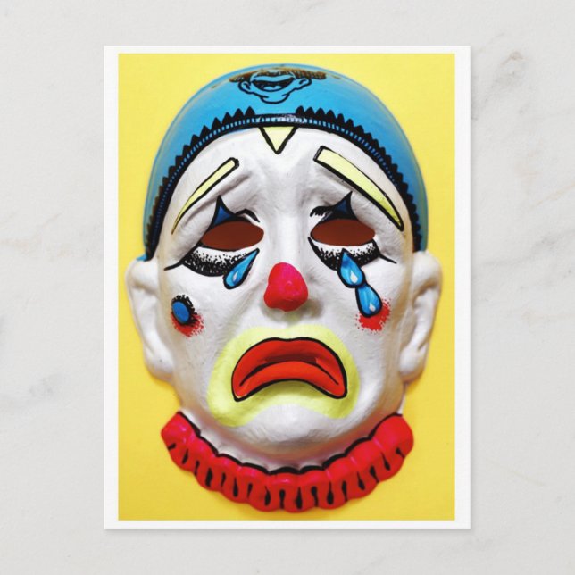 Circus Clown Postcard Vykort (Framsida)
