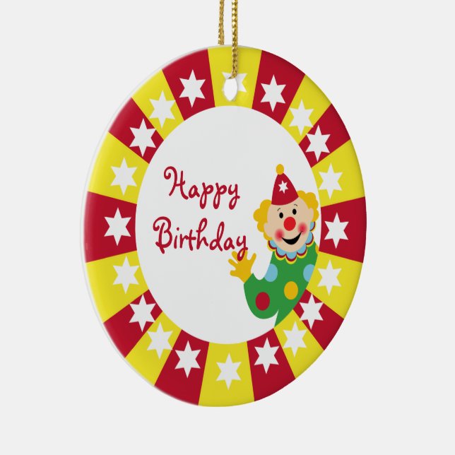 Circus Clown with Stars Ornament (Höger)