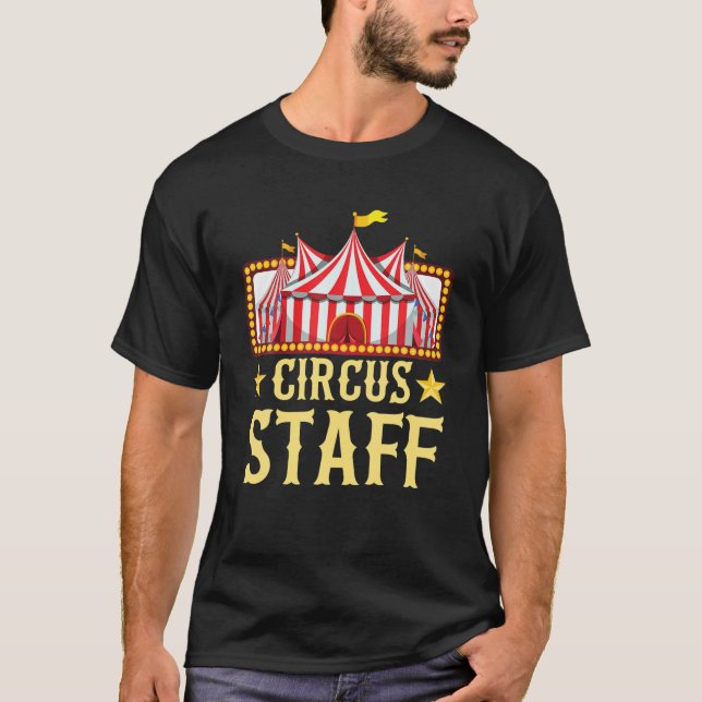Circus Costume, Circus staff, Circus Party och Sec T Shirt (Framsida)