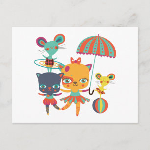 Circus Cuties Vykort