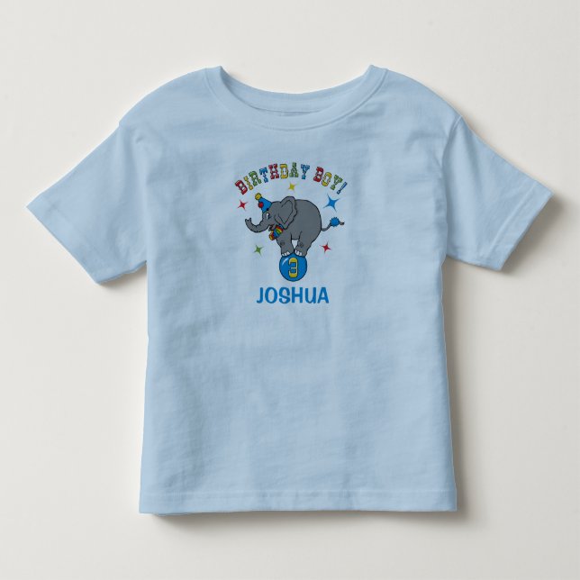 Circus Elephant 3rd Birthday T-shirt (Framsida)