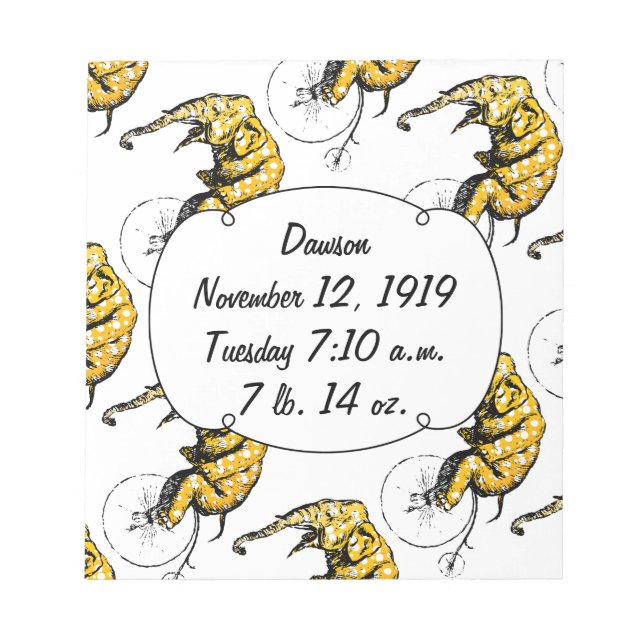 Circus Elephant Gifts Anteckningsblock (Framsida)