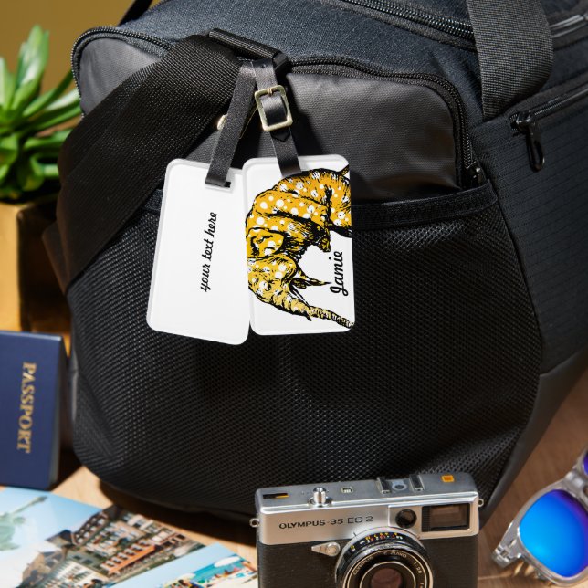 Circus Elephant Gifts Bagagebricka (Fram & Baksida)