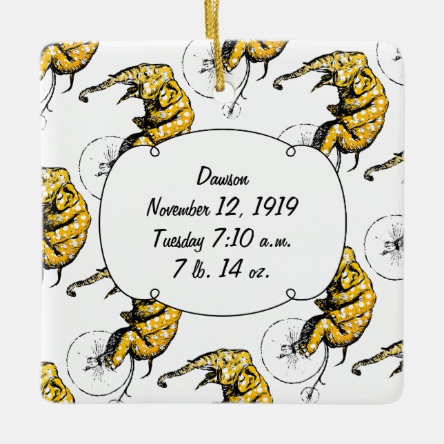 Circus Elephant Gifts Julgransprydnad Keramik (Framsida)