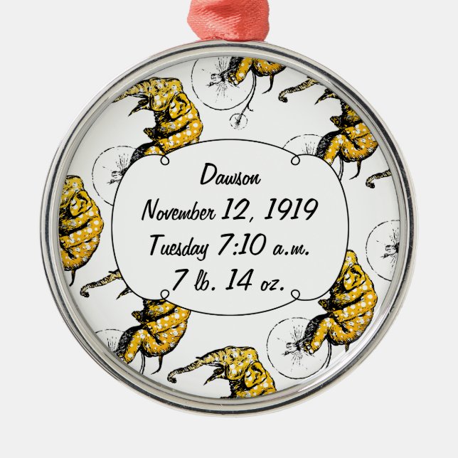 Circus Elephant Gifts Julgransprydnad Metall (Framsidan)