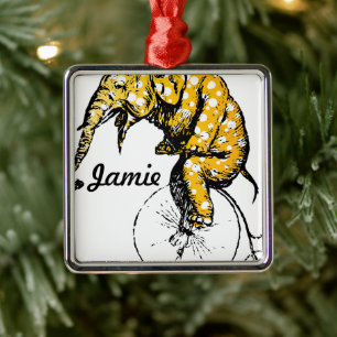 Circus Elephant Gifts Julgransprydnad Metall