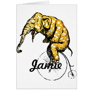 Circus Elephant Gifts OBS Kort