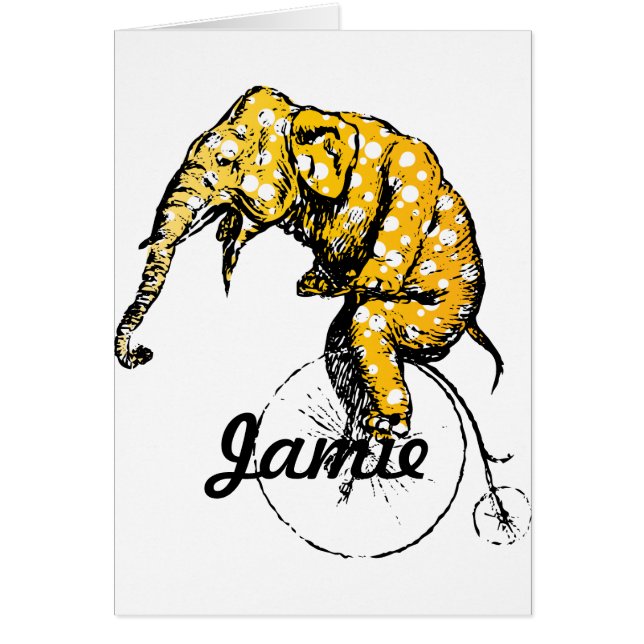 Circus Elephant Gifts OBS Kort (Framsidan)