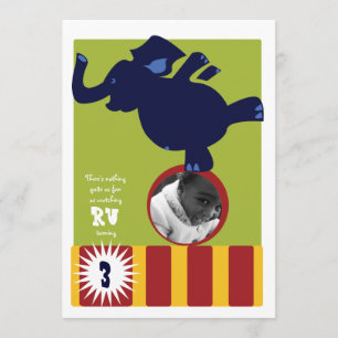 Circus Elephant Inbjudan