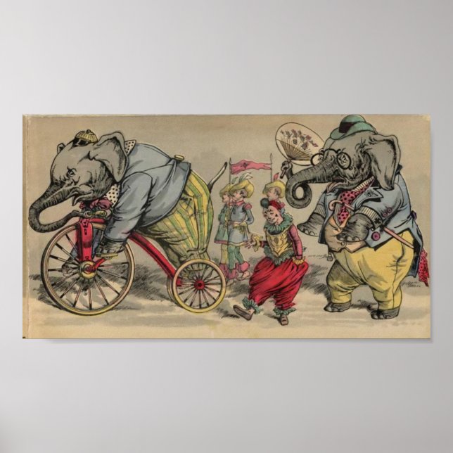 Circus Elephants Poster (Framsidan)