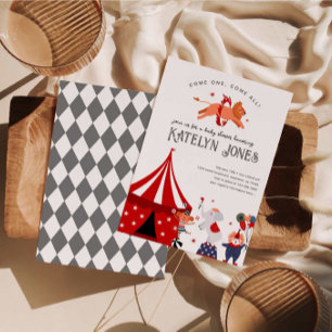 Circus eller Carnival ThMB Shower Inbjudningar