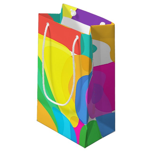 Circus Färg Chaos Abstrakt Art Mönster (Framsidan Vinklad)