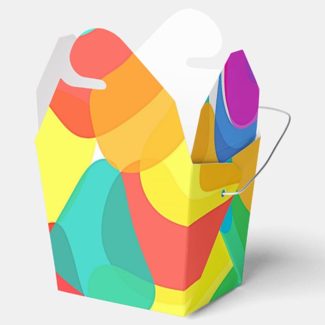 Circus Färg Chaos Abstrakt Art Mönster Presentaskar (Öppnad)