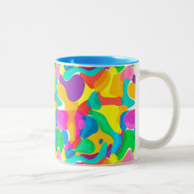 Circus Färg Chaos Abstrakt Art Mönster