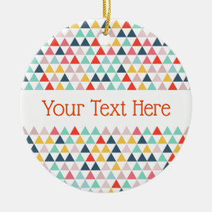 Circus Färg Triangles Julgransprydnad Keramik
