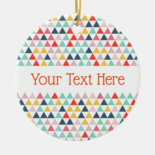 Circus Färg Triangles Julgransprydnad Keramik (Framsidan)