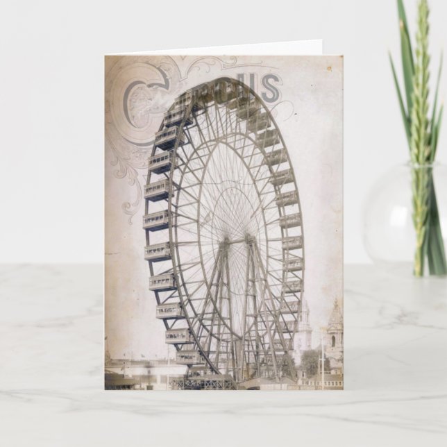 Circus Ferris Wheel Kort (Framsida)