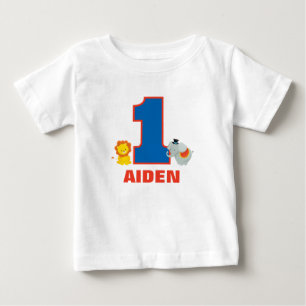 Circus First Birthday Outfit, Baby Jersey Bodydräk T Shirt