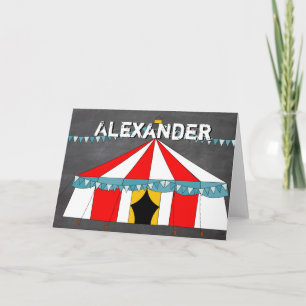 Circus-Födelsedagsfest Kort