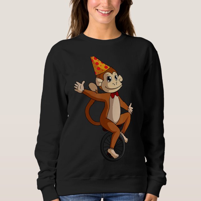 Circus Födelsedagsfest Monkey Performers Carnival  T Shirt (Framsida)