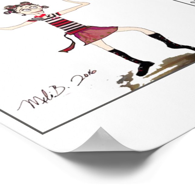 Circus Girl ~ original Poster (Hörn)