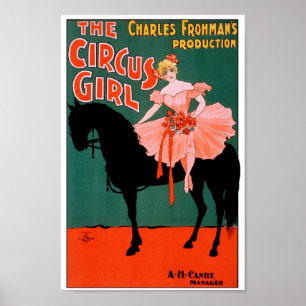 Circus Girl - på häst Poster