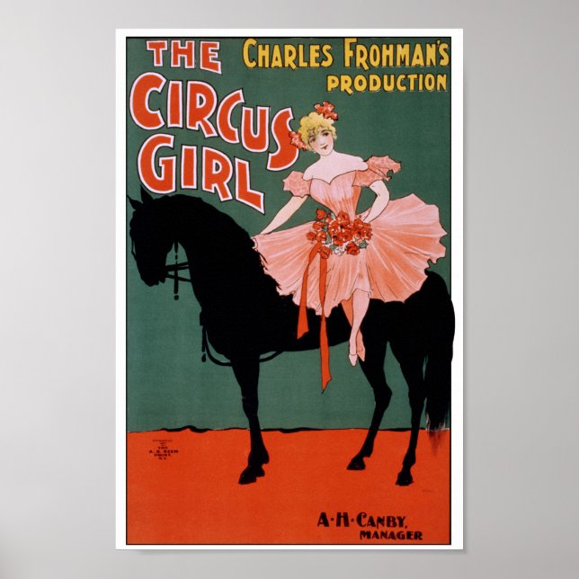 Circus Girl - på häst Poster (Framsidan)
