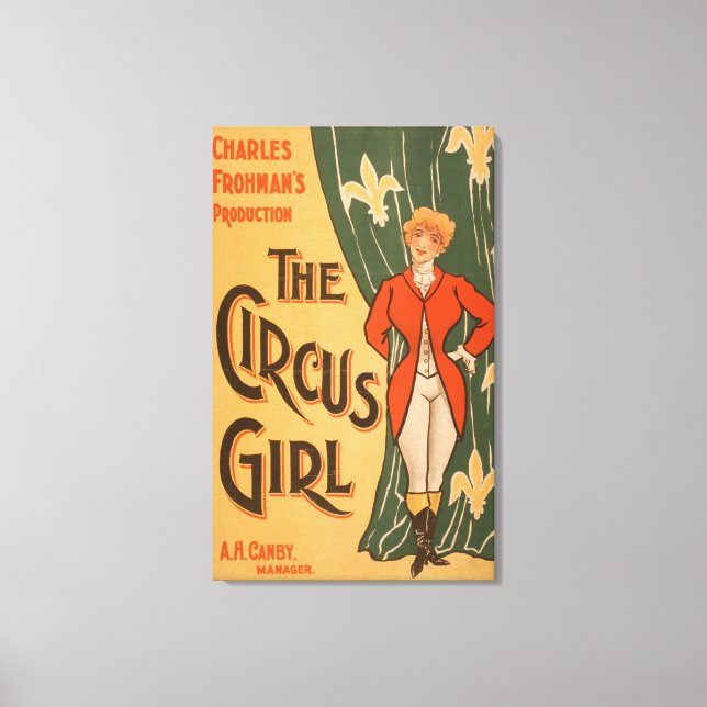 Circus Girl Theatrical Poster nr 1 Canvastryck (Framsida)