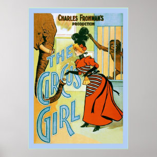 Circus Girl ~ Vintage Theater Advertising Poster