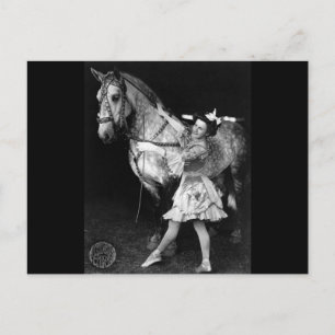 Circus Girl with Horse, 1908 Vykort