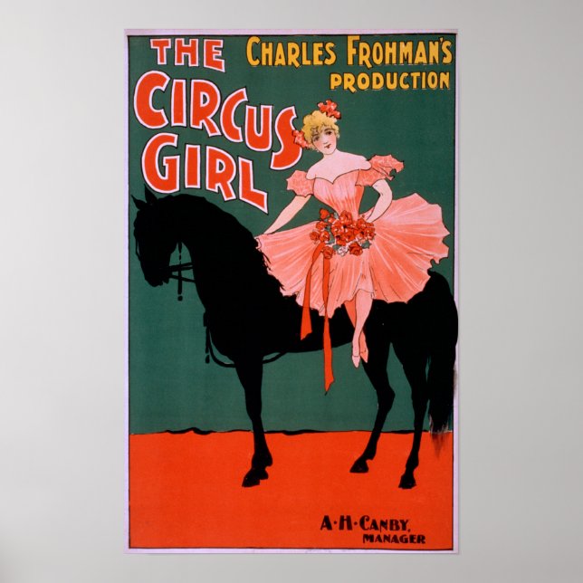 Circus Girl - Woman on Horse Theatrical Poster (Framsidan)