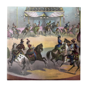 Circus Grand Finale, Circa 1872. Kakelplatta