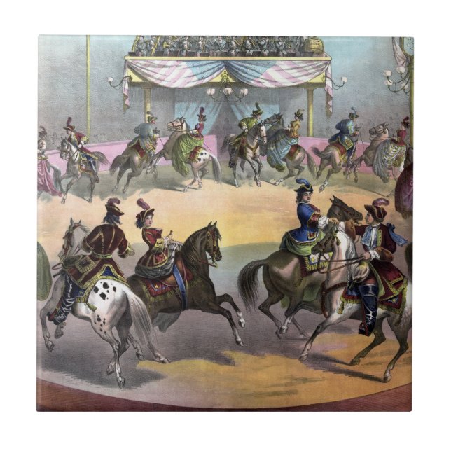 Circus Grand Finale, Circa 1872. Kakelplatta (Framsidan)