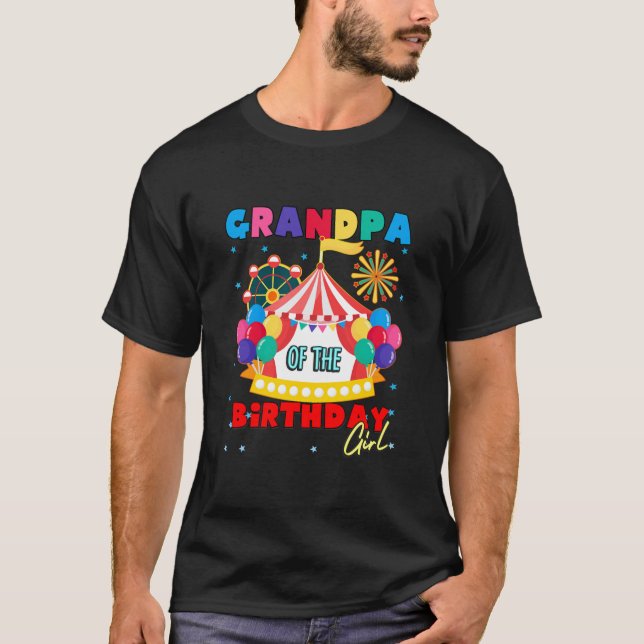 Circus Grandpa från Birthday Girl Carnival T Shirt (Framsida)