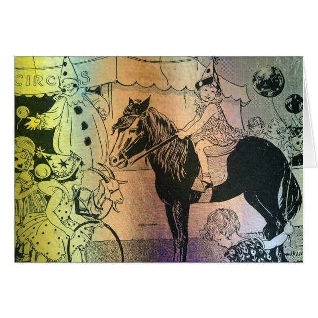 Circus Hälsningskort (Framsidan Horizontal)