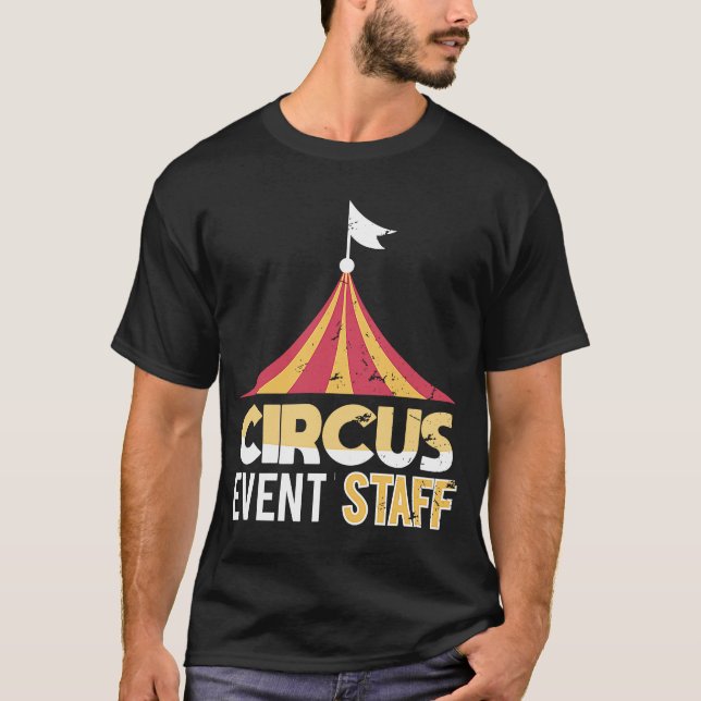 Circus-händelsepersonal Carnival ThLED-Födelsedags T Shirt (Framsida)
