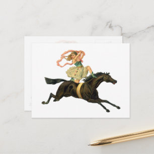 Circus Horse and Dancer Vykort