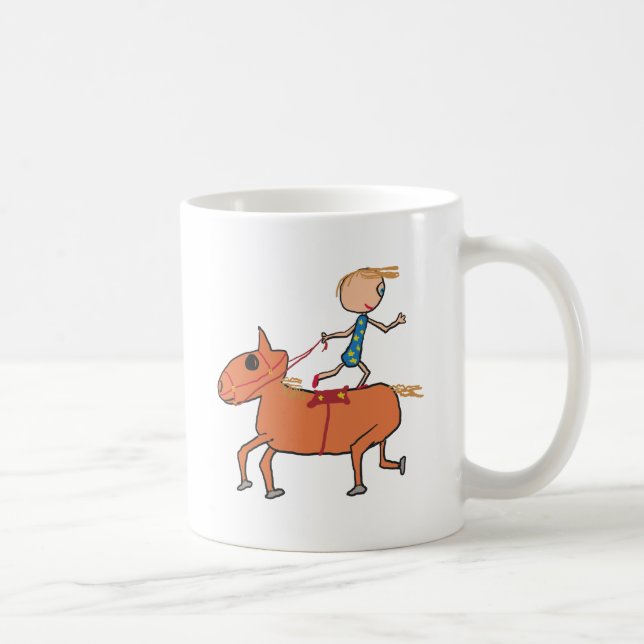 Circus Horse Riding Kaffemugg (Höger)