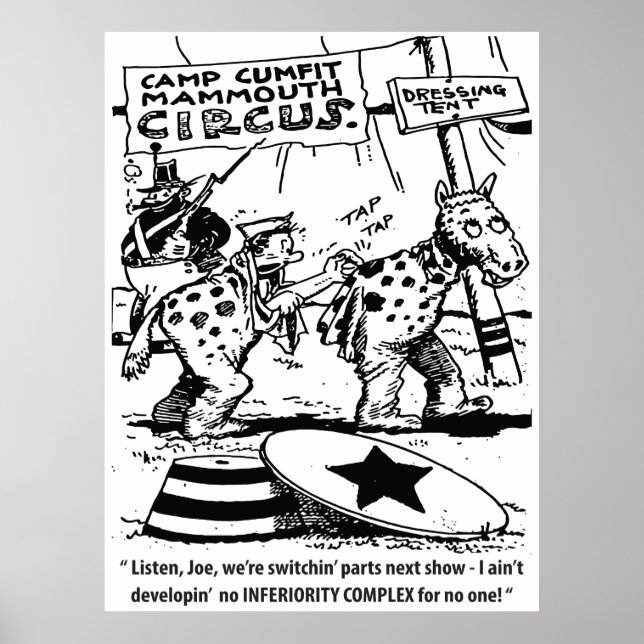 Circus Humor, No inferiority Complex, funny Poster (Framsidan)