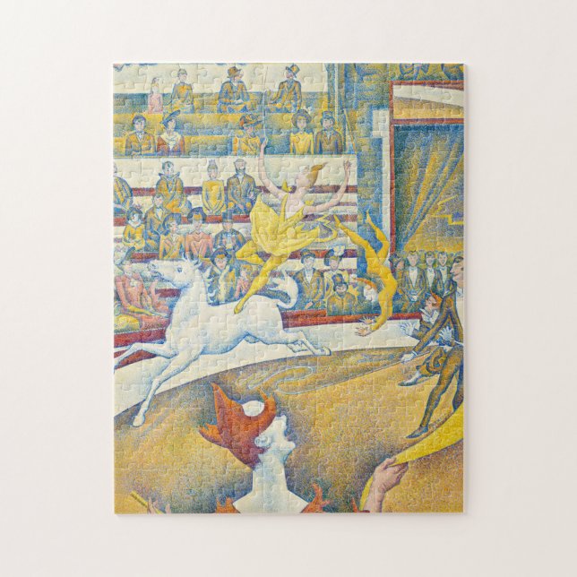 Circus, Le Cirque, 1891 av Georges Seurat Pussel (Vertikal)
