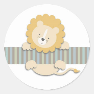 Circus Lejon | Stickers Runt Klistermärke