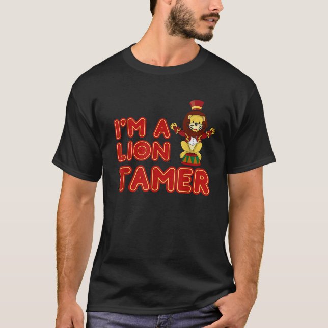 Circus Lejon Tamer Shirt Lejon Tamer Costume T Shirt (Framsida)